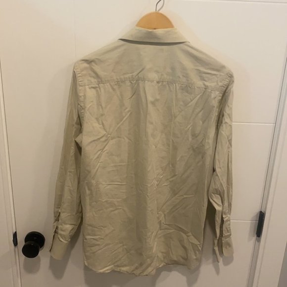 🇺🇸 Club Monaco button up long sleeve dress shirt size medium - Picture 10 of 11